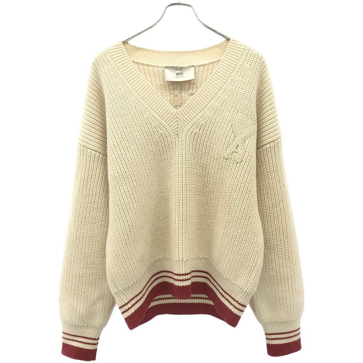 AMIPARIS アミパリス　イエローベージュ ニット AMIPARIS アミパリス イエローベージュ ニット 関税込み】AMI Paris