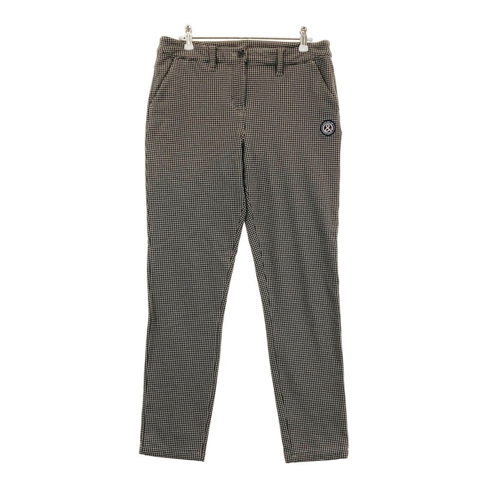 サイズ：L AND PER SE アンパスィ  ストレッチパンツ 千鳥柄 ベージュ系 [240101367639] ゴルフウェア レディース ストスト