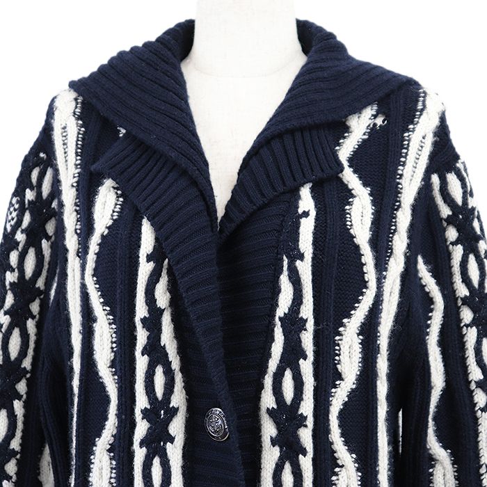 CHANEL シャネル カーディガン P59195 ニット ローゲージ セーラー  