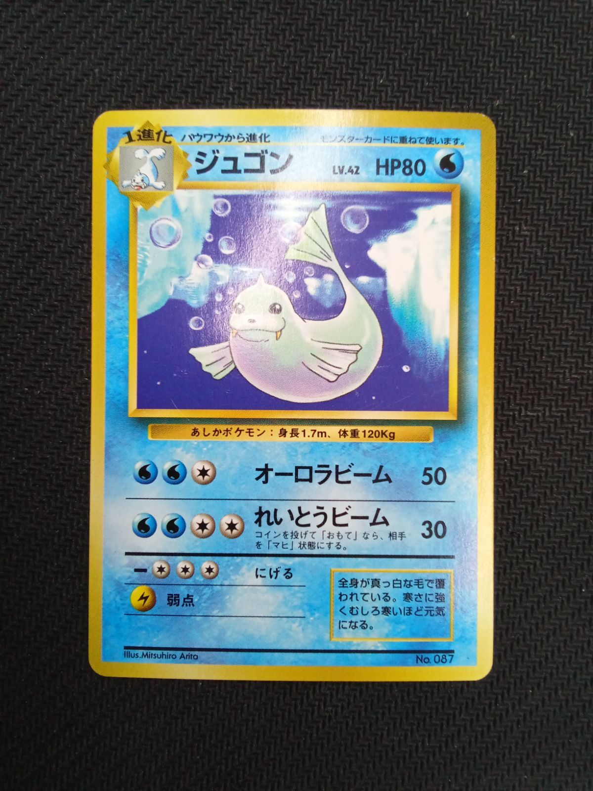 旧裏　ジュゴン　初版　　貴重カード ポケモンカード/旧裏】ジュゴン LV.42《No.087》 - メルカリ