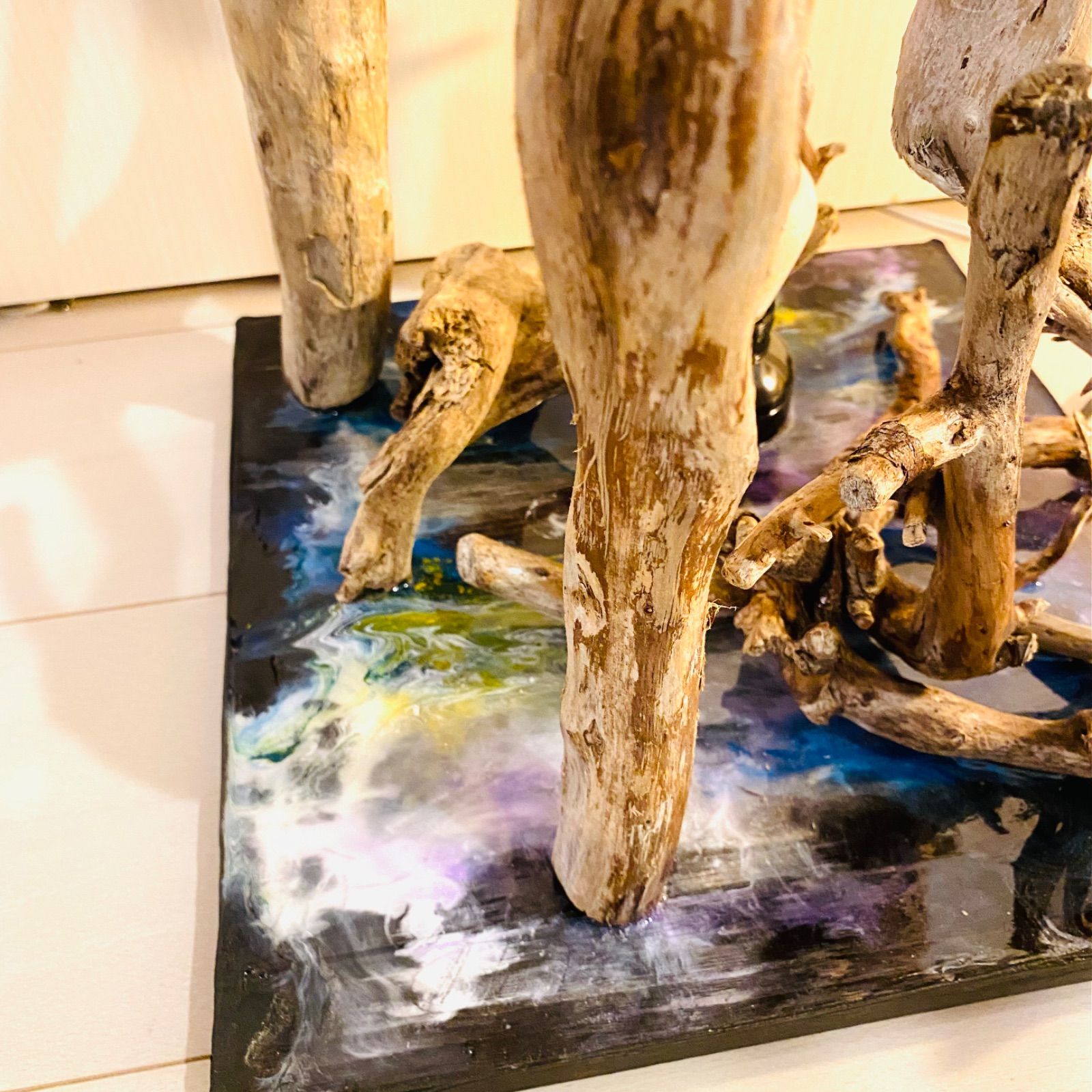 No.813 流木の間接照明付きアートパネル 流木インテリア No.813 流木の間接照明付きアートパネル 流木インテリア No.1262