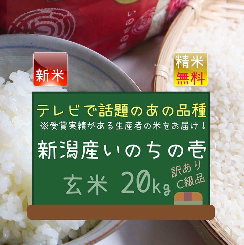 玄米 20kg 送料無料 国内産 『農家直送米(玄米)玄米色彩選別済み』