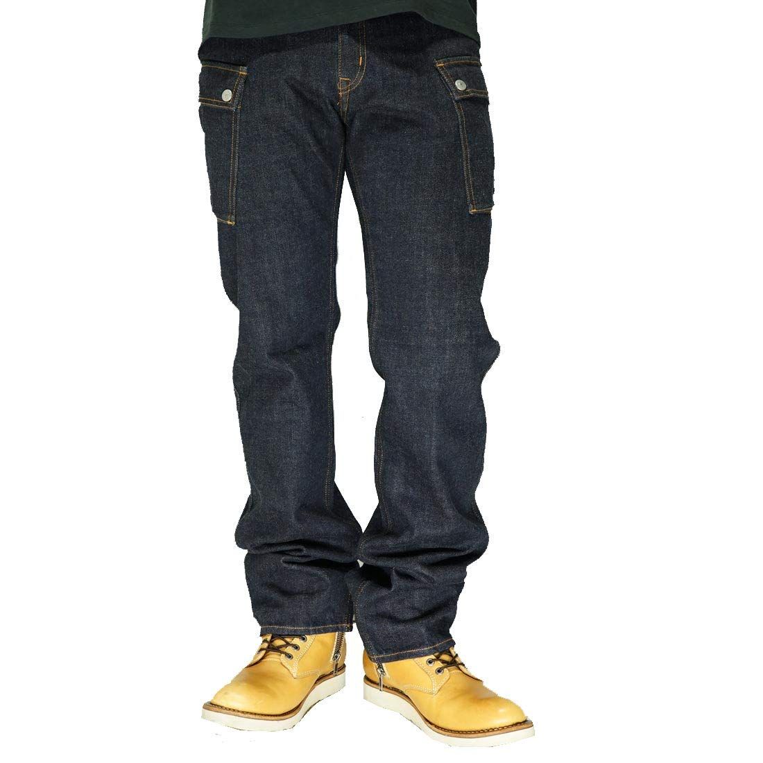 児島ジーンズ KOJIMA GENES 13oz DENIM CARGO PANTS デニム カーゴパンツ メンズ RNB-1127A