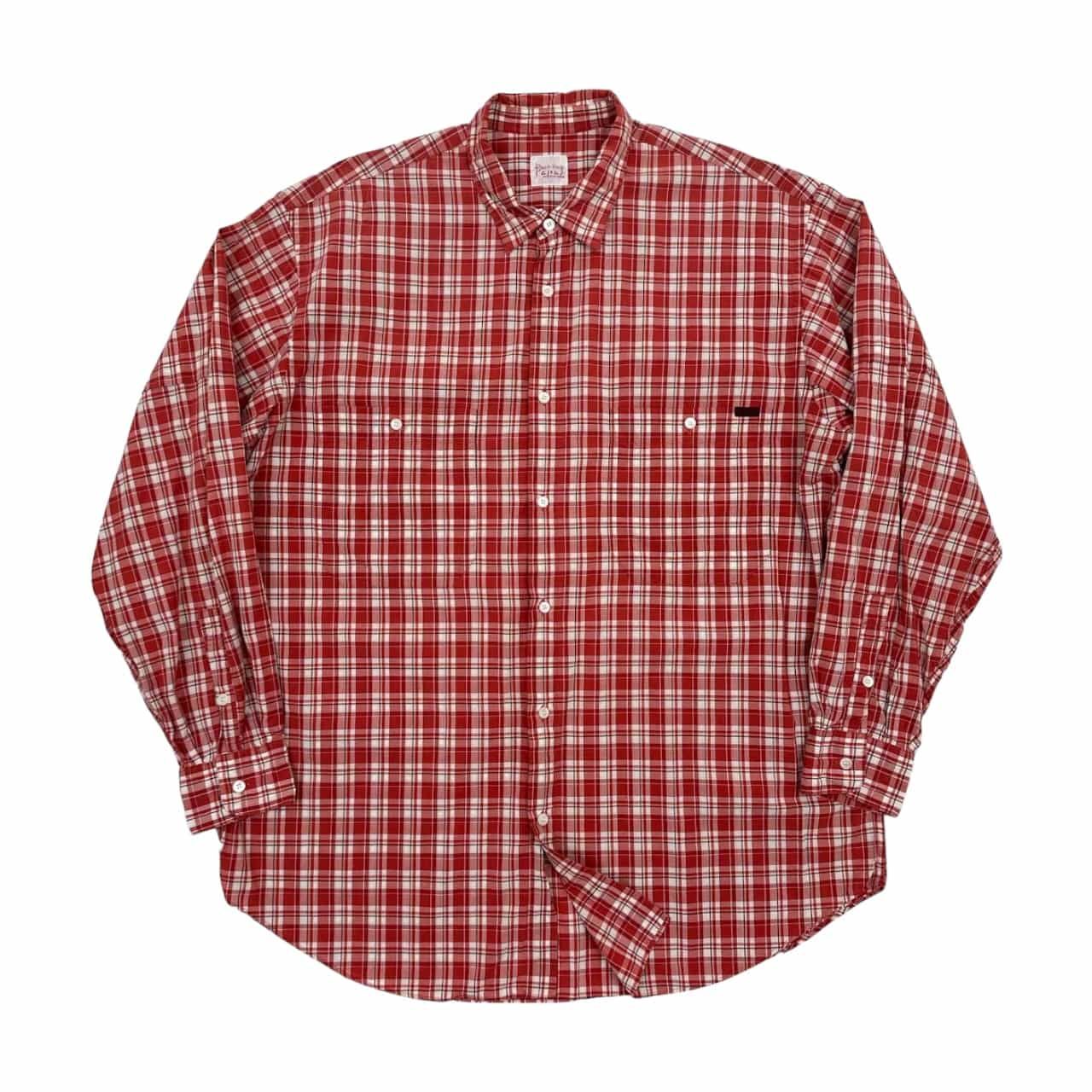 Papas パパス Papas パパス M ウエスタン 厚手 シャツ 日本製 チェック