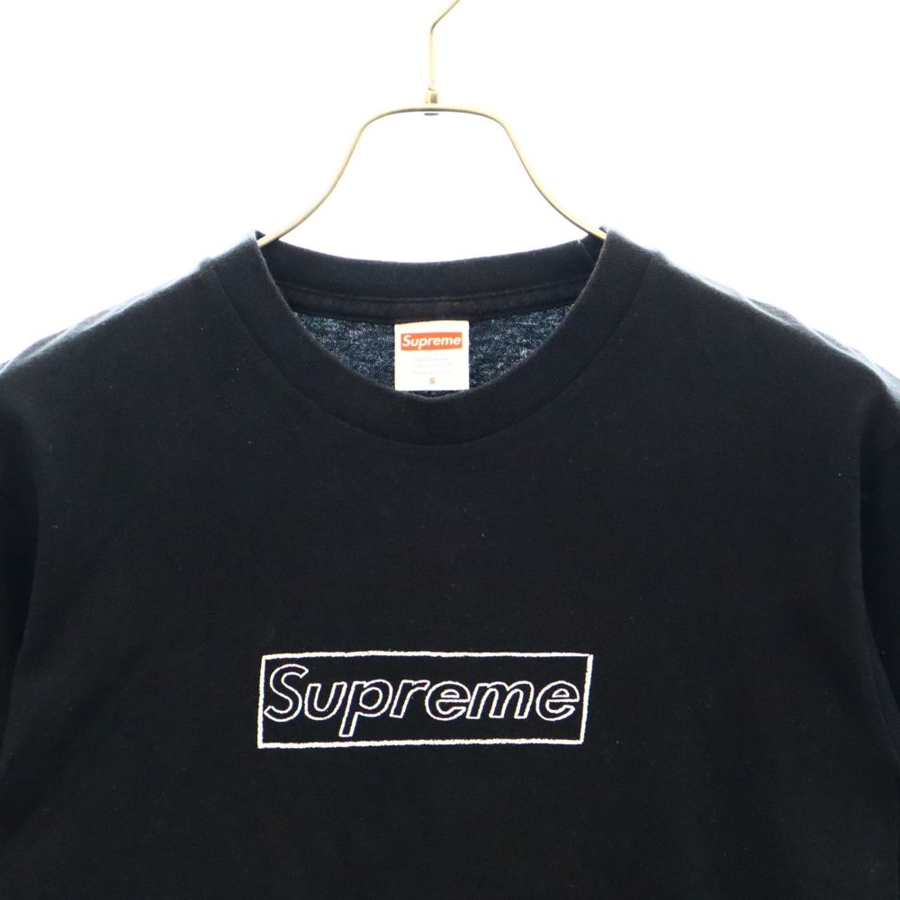 SUPREME (シュプリーム) 21SS ×KAWS Chalk Logo Tee カウズ チョークボックスロゴ プリント半袖Tシャツ カットソー  ブラック - メルカリ