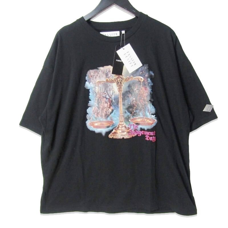 el conductor H コンダクター 半袖Tシャツ PD23SC05 23SS Embroidered T-shirt Scales プリント 天秤 ブラック 4 27109472