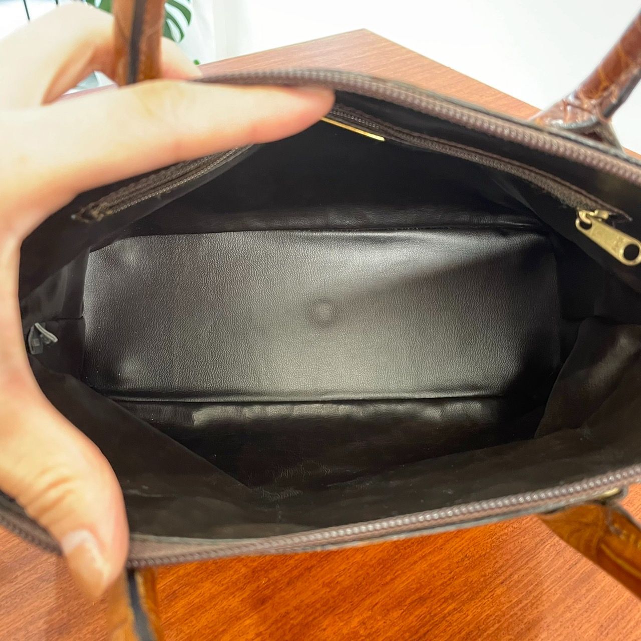 729 美品 BALLY バリー クロコ型押しレザー ハンドバッグ 手提げバッグ