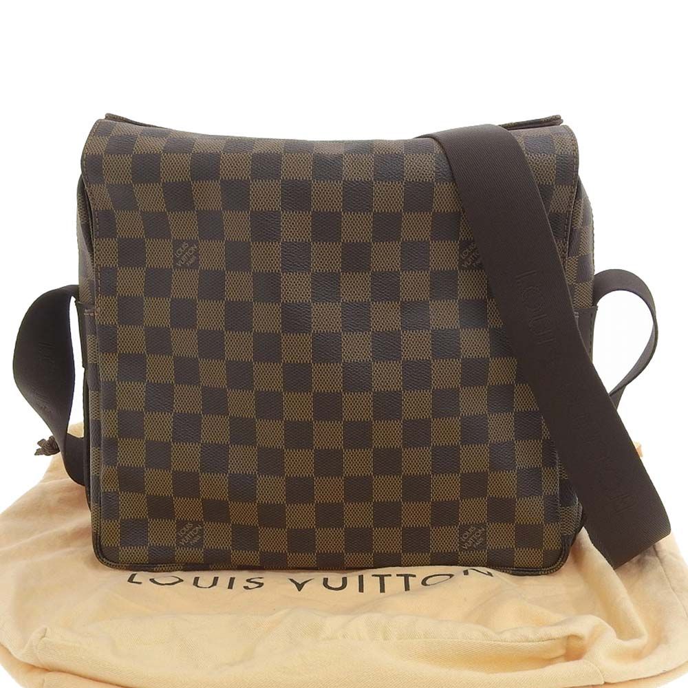 【本物保証】 布袋付 美品 ルイヴィトン LOUIS VUITTON ダミエ ナヴィグリオ ショルダーバッグ エベヌ N45255 本物保証】 布袋付 美品 ルイヴィトン LOUIS VUITTON ダミエ