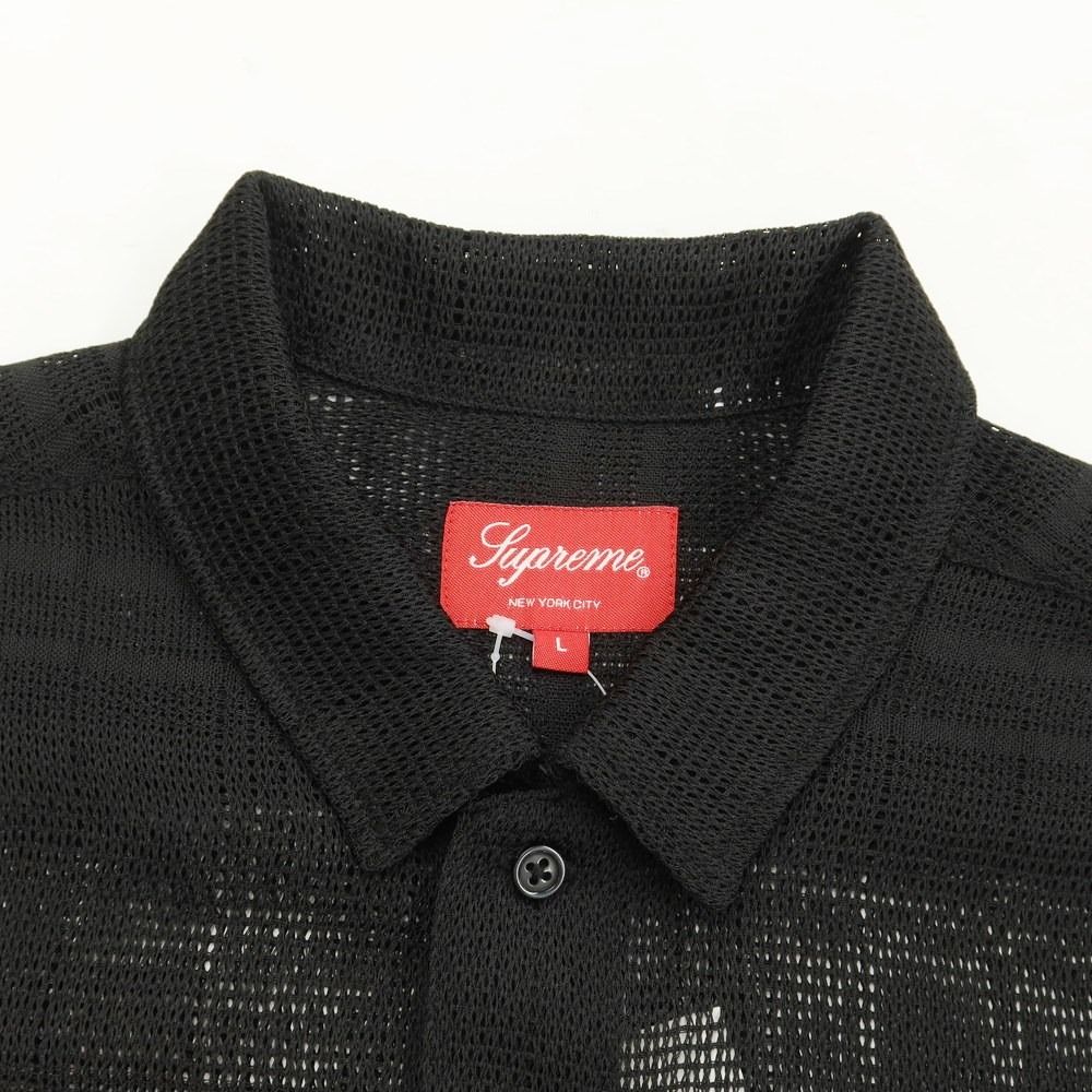 シュプリーム Supreme 2023年春夏 Mesh Stripe S/S Shirt ポリエステル