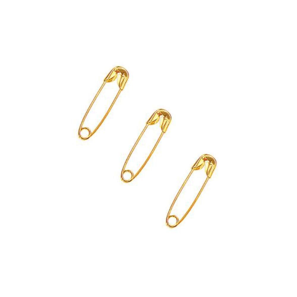 新着商品 HJ 安全ピン タグピン ニットピン アクセサリー 服を傷つけない 名札 オフィス 固定用 ハンドメイド 1728本入り ゴールド 19mm
