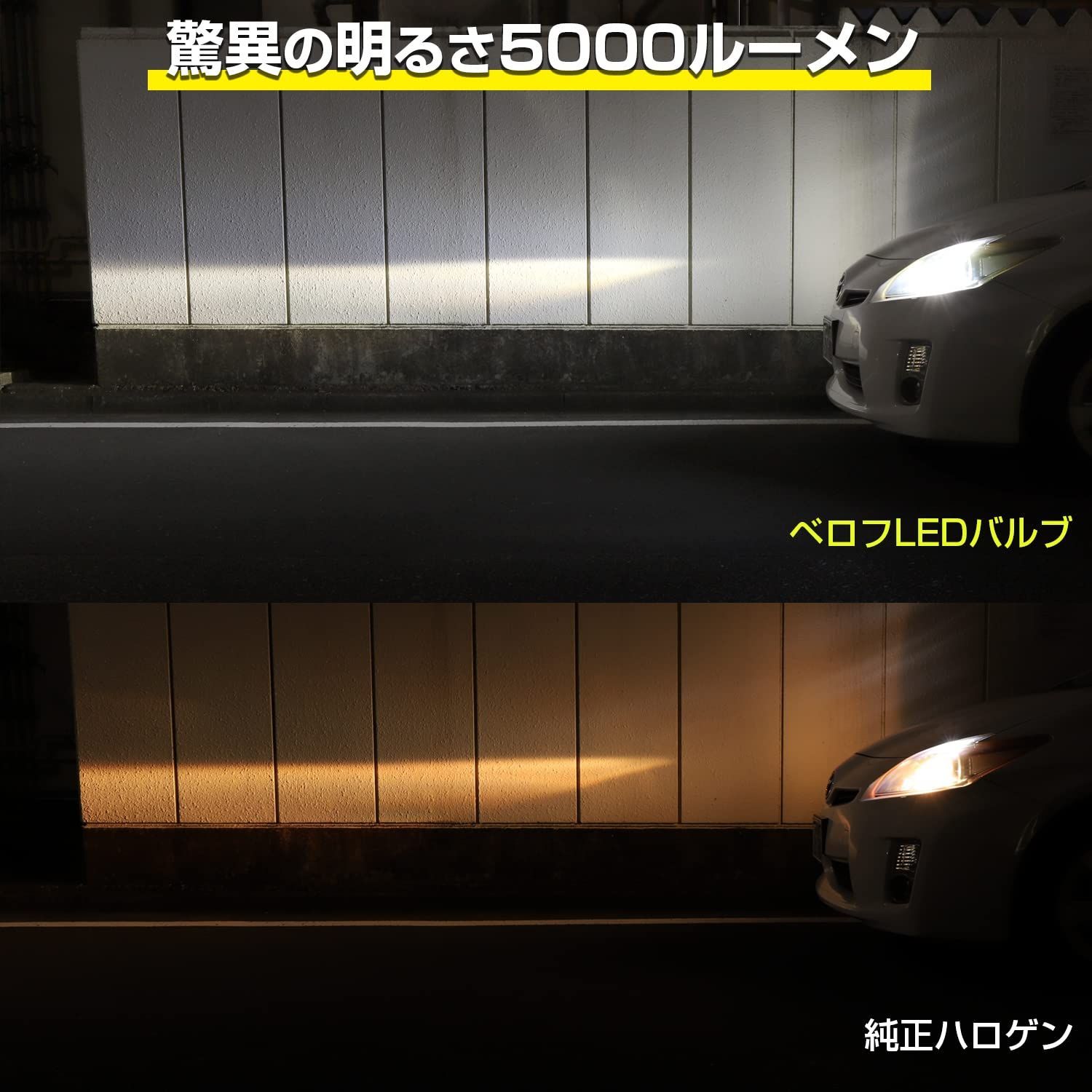 ◇BELLOF (ベロフ) LED ヘッドライト フォグランプ 6500K 5000lm