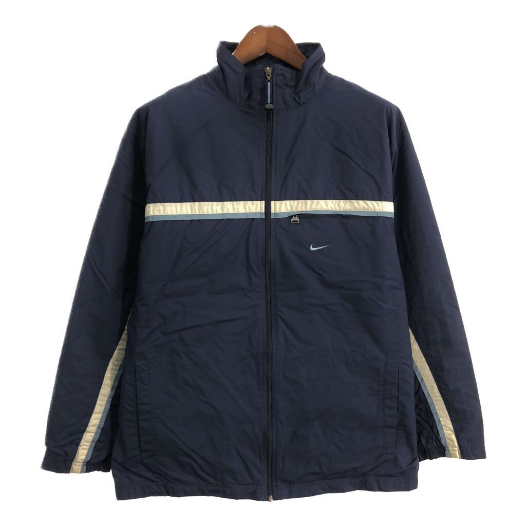 00年代 NIKE ナイキ ナイロンジャケット スポーツ ネイビー(メンズ L