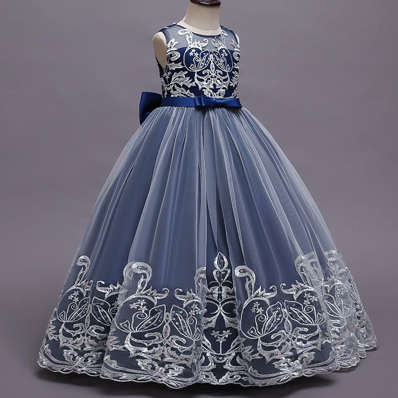 新品 ジュニアドレス 女の子 ロング パーティー 結婚式 発表会用 子ども キッズ お姫様 カラフルワンピース フォーマル ピアノ演奏 誕生日衣装 kkk