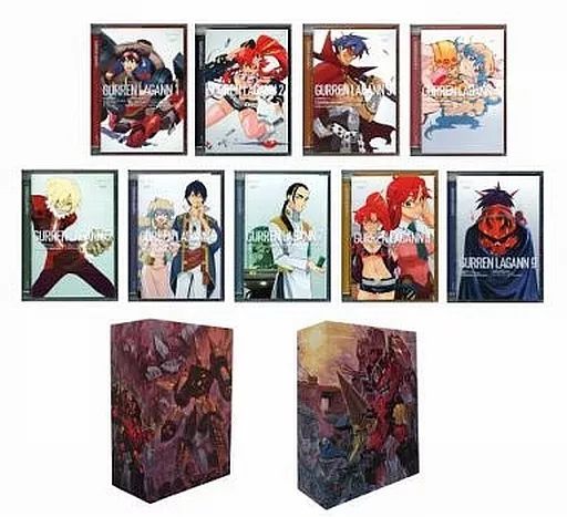 天元突破グレンラガン 初回限定版BOX付　全9巻セット　全巻 中古】アニメDVD 天元突破グレンラガン 初回限定版BOX付全9巻セット