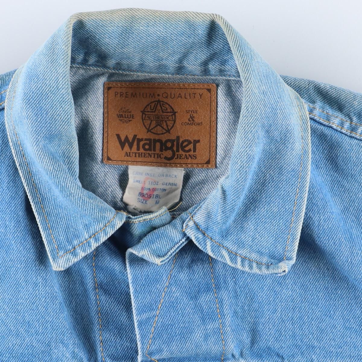 古着 ラングラー Wrangler デニムジャケット Gジャン メンズM