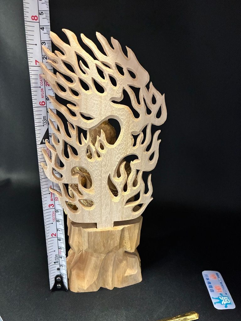 総高約24ｃｍ 2.5寸|木製|くすのき