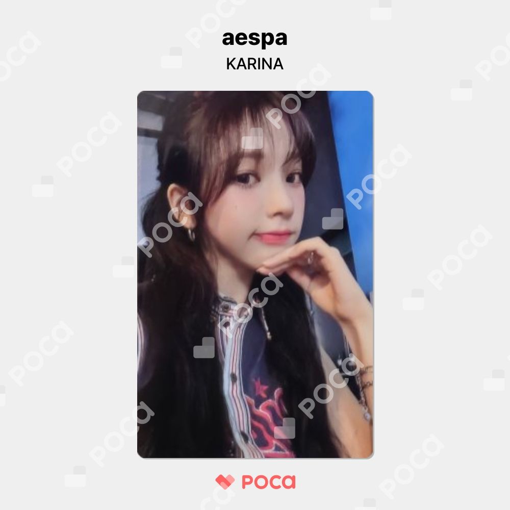 aespa カリナ トレカ #potd #aespa RANDOM TRADING CARD SET B