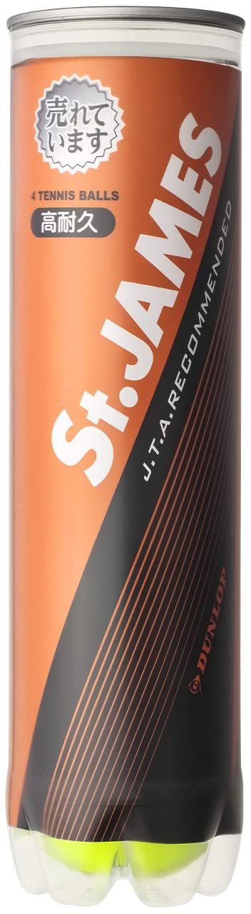 DUNLOP(ダンロップ) 硬式 テニスボール 単缶/ケース St.JAMES(セント