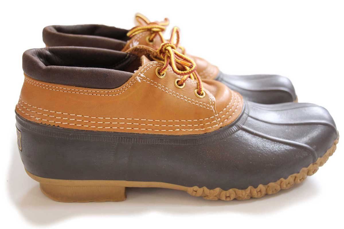 USA製 L.L.Bean 3ホール ビーンブーツ ガムシューズ タン