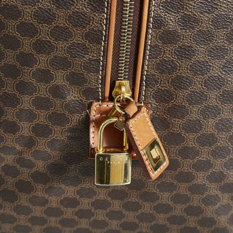 CELINE セリーヌ マカダム柄 PVC ボストンバッグ トラベルバッグ 茶色 楽天市場】【送料無料】 セリーヌ ボストンバッグ ブラウン