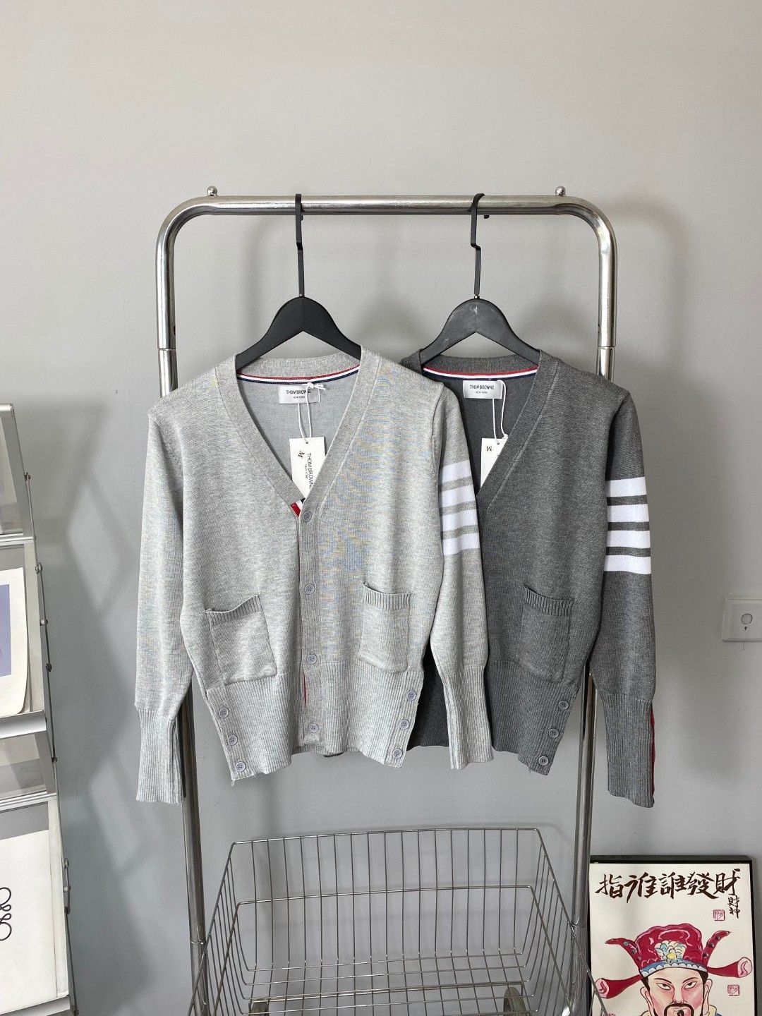 THOM BROWNE トムブラウン 4BAR トリコロールデザイン ウール - メルカリ