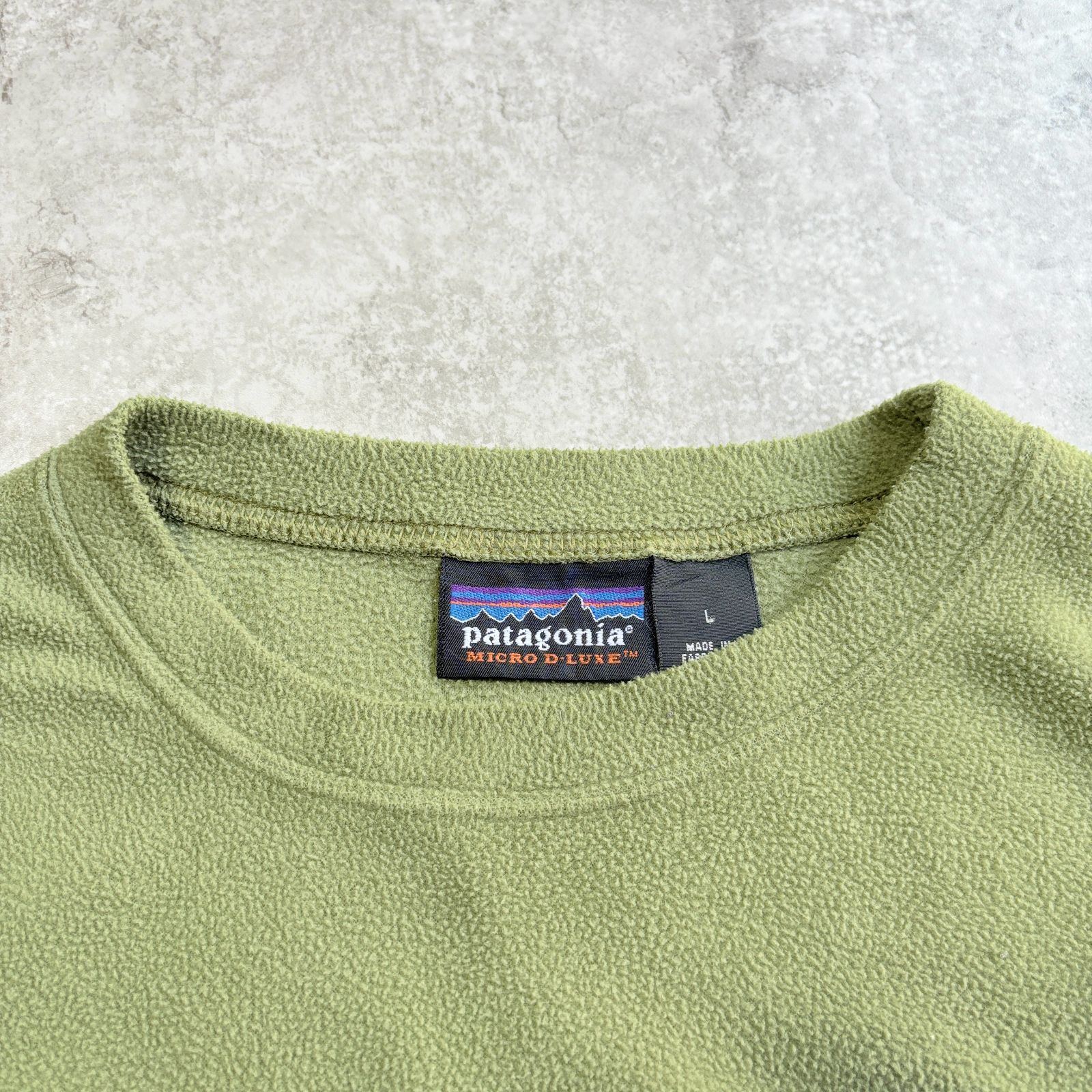 00s USA製 patagonia micro D-luxe crew【 green 】 パタゴニア 