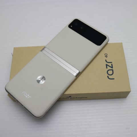 motorola razr 40 バニラクリーム SIMフリー motorola razr 40（8GB/256GB） - バニラクリーム（SIMフリー版