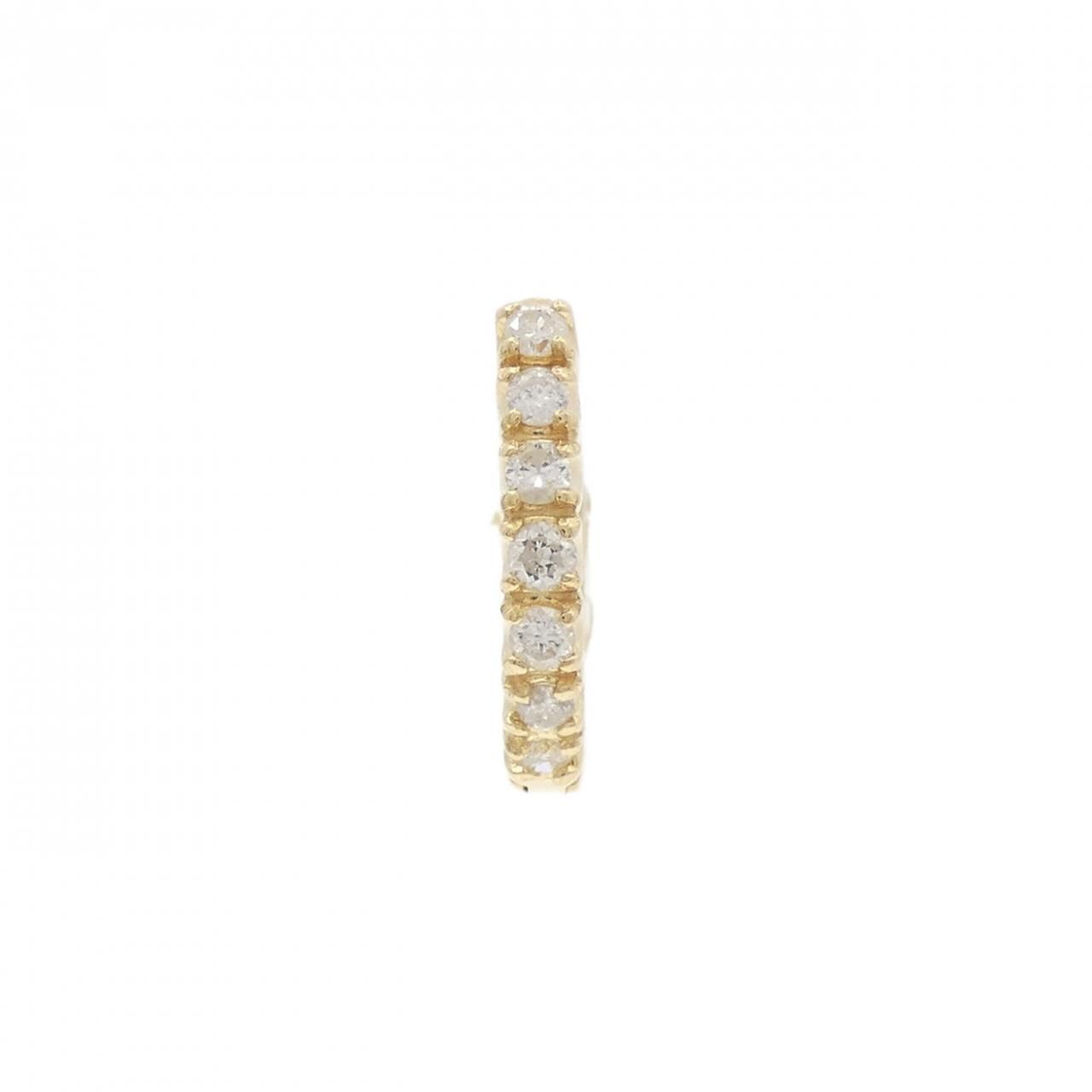 K18YG ダイヤモンド ピアス 0.15CT 片耳