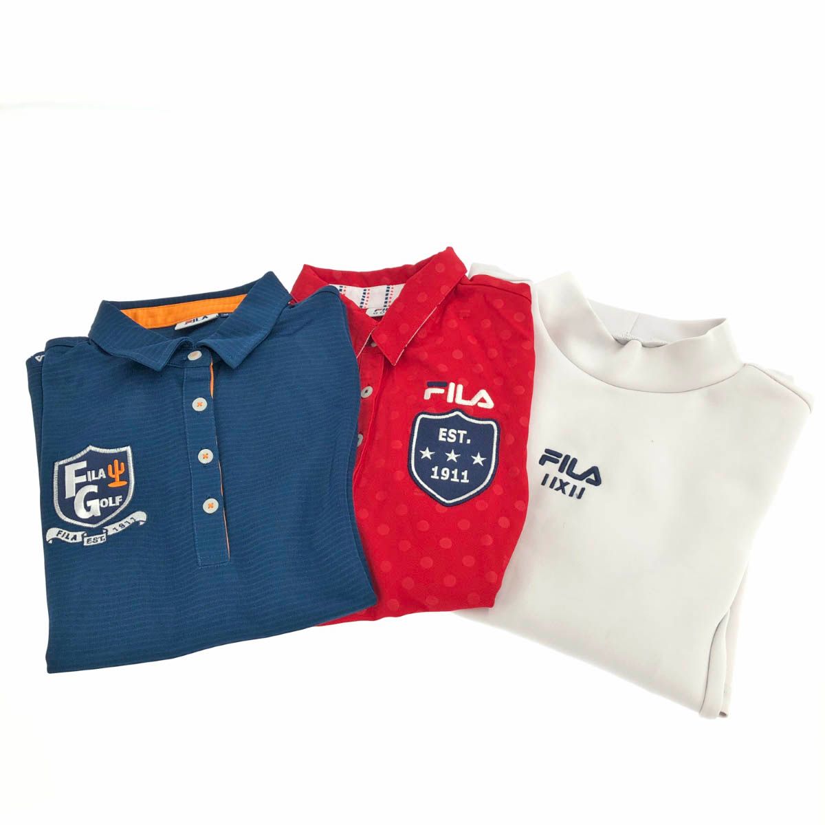 FILA フィラゴルフ  ポロシャツu0026ワンピース 3点セット  ネイビー   レディース　240002228425