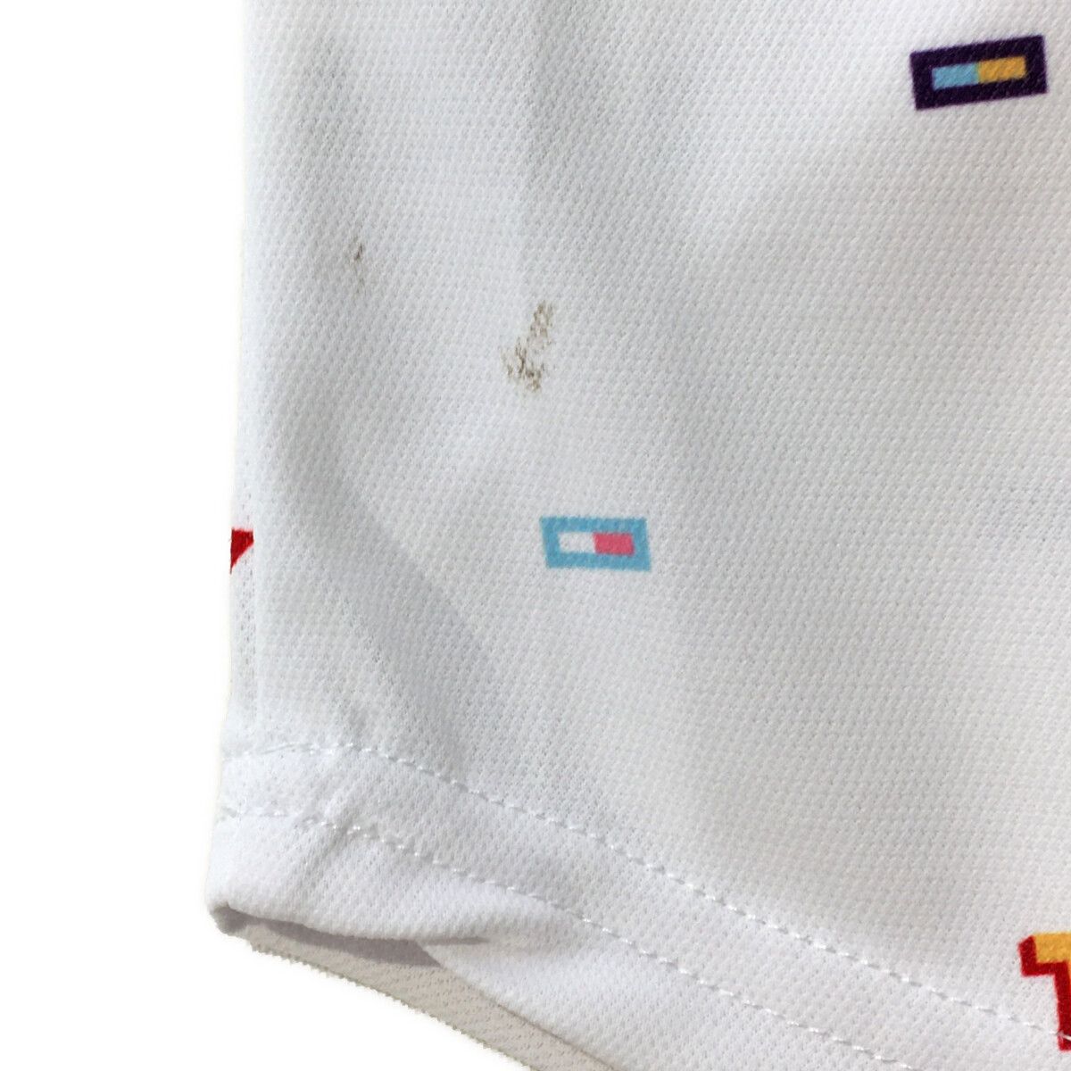 希少　美品　トミーヒルフィガーゴルフ　総柄　ポロシャツ　L 中古 レディース トミーヒルフィガーゴルフ TOMMY HILFIGER GOLF