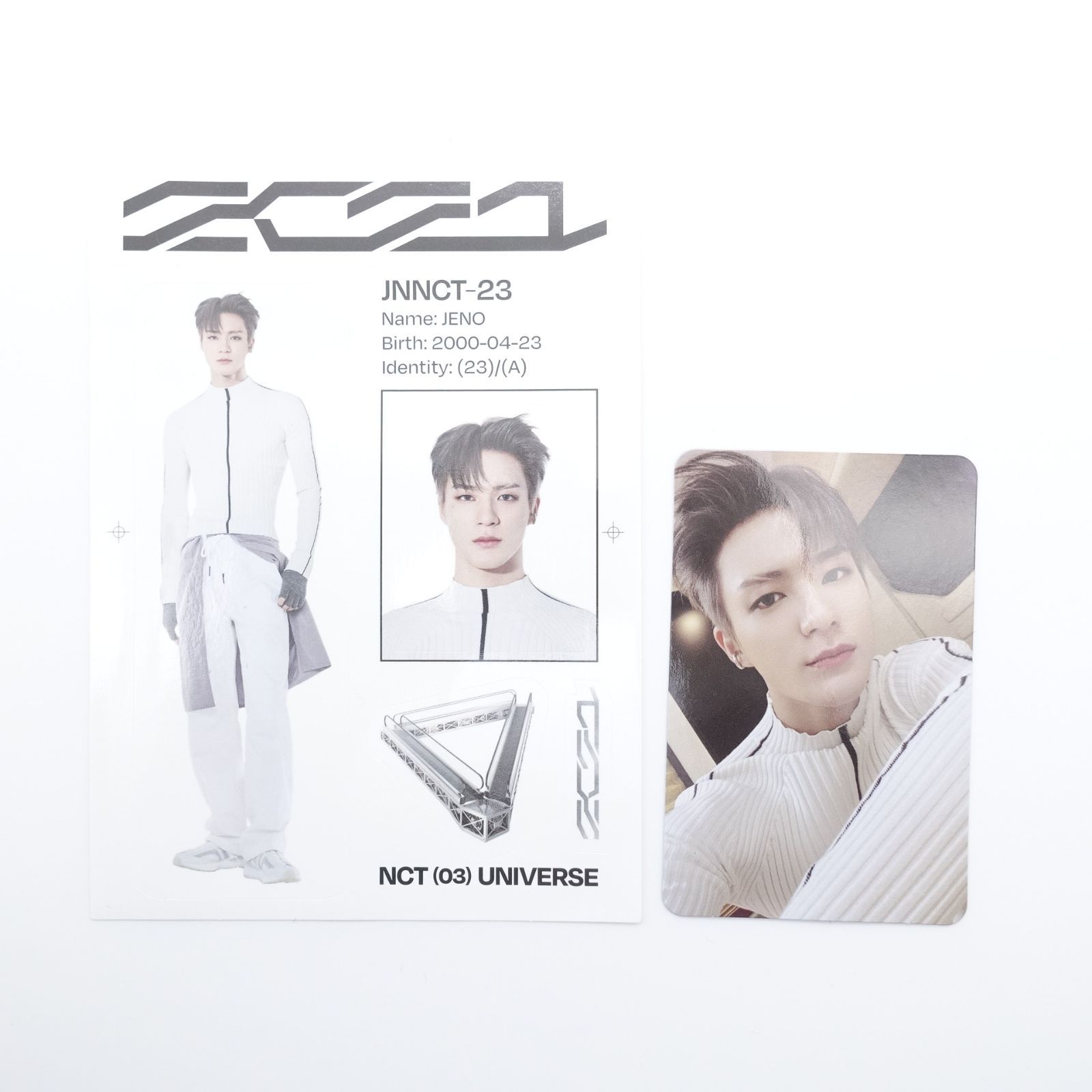 NCT ジェノ Jeno 3rd album Universe ステッカー トレカ カード フォト 