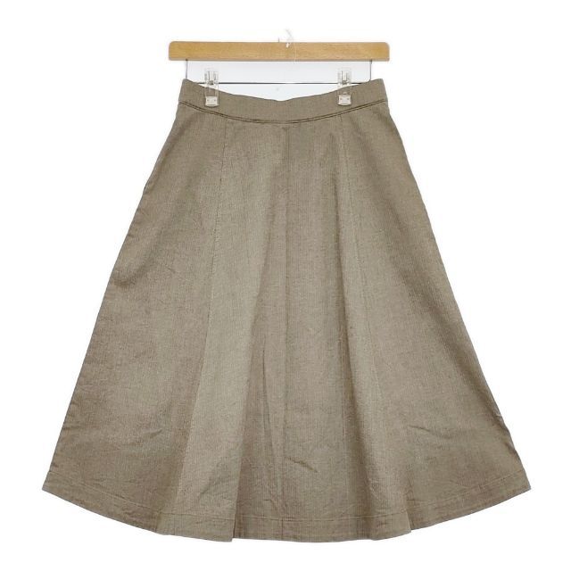 45R 45rpm コットンリネンヘリンボーンのイージースカート 定価30800円 スカート ベージュ レディース フォーティーファイブアールピーエム 5-0911M∞