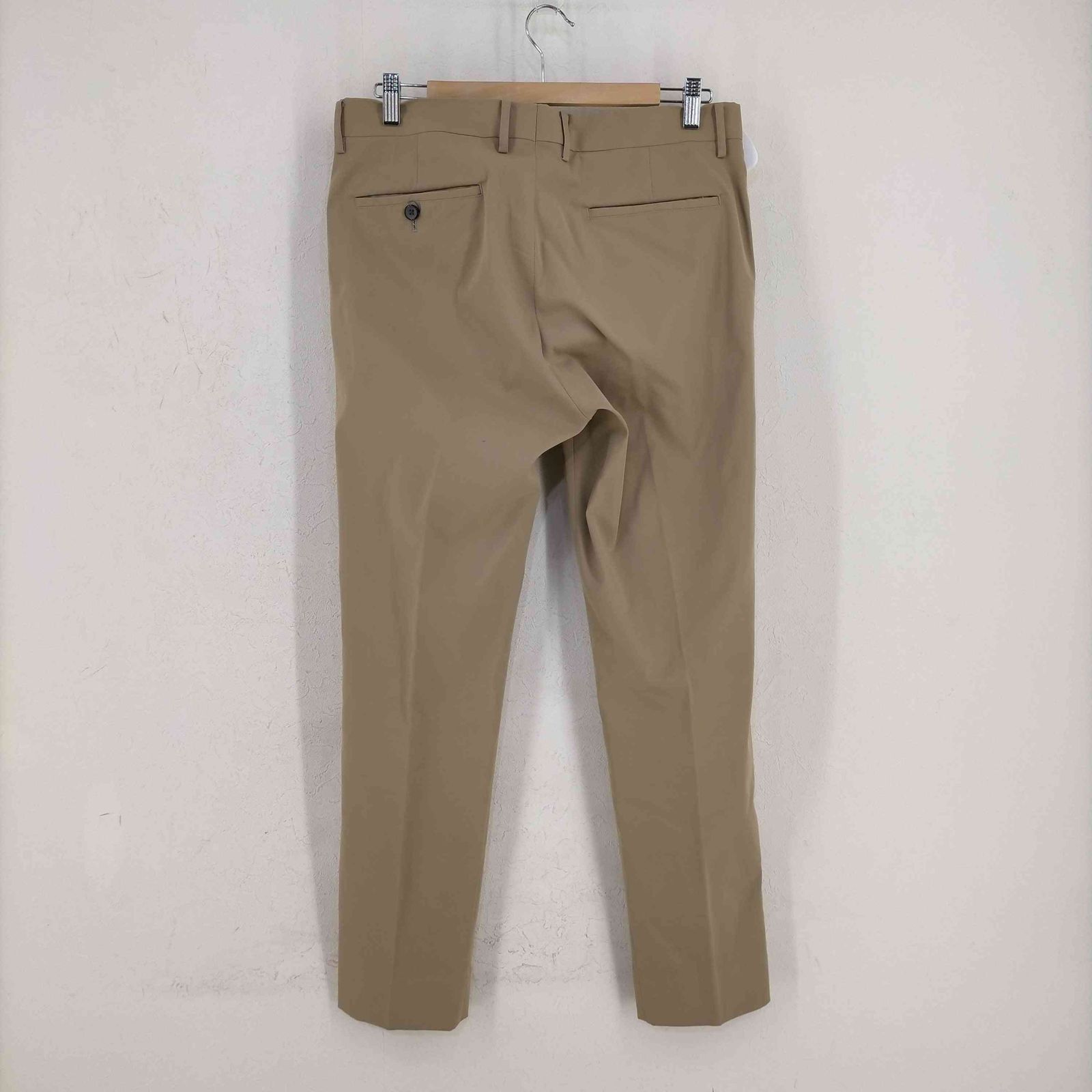 エディフィス EDIFICE ノータック シングル ストレートパンツ メンズ