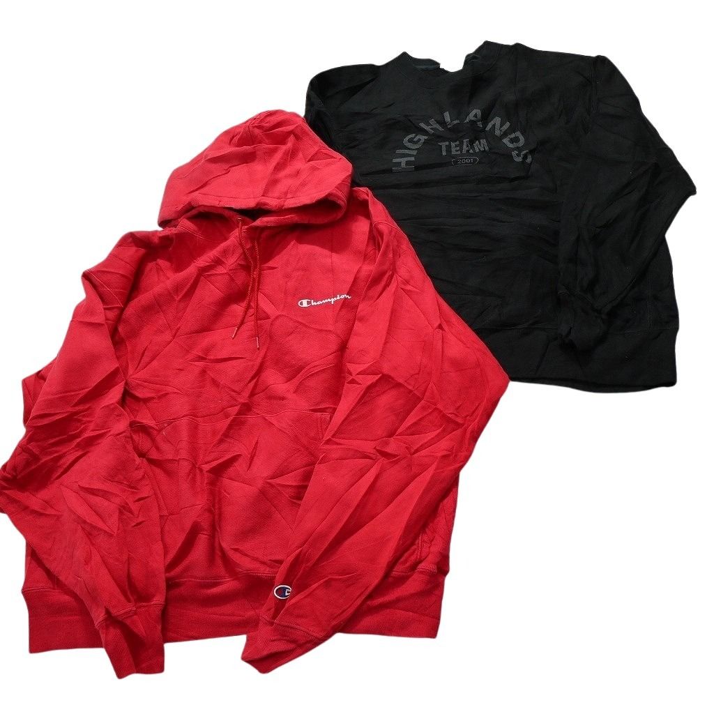 翌日配送、数量限定 。 古着卸 チャンピオン Champion リバースウィーブ スウェット 8枚セット メンズ Ｌ XL アーチロゴ 古着 NC1029