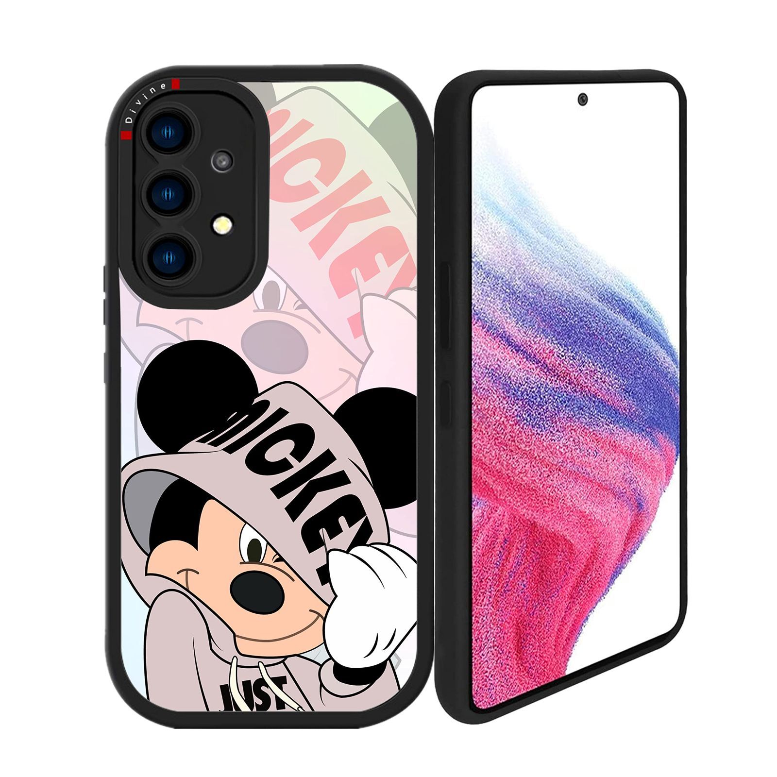 インチ 用 ケース 一体型 6.5 カメラ レンズ 保護 ディズニー ミッキー ミッキーマウス カラフル G ギャラクシー case 人気 オシャレ 韓国 漫画 キャラクター 5 かわいい かっこいい 面白い デザ