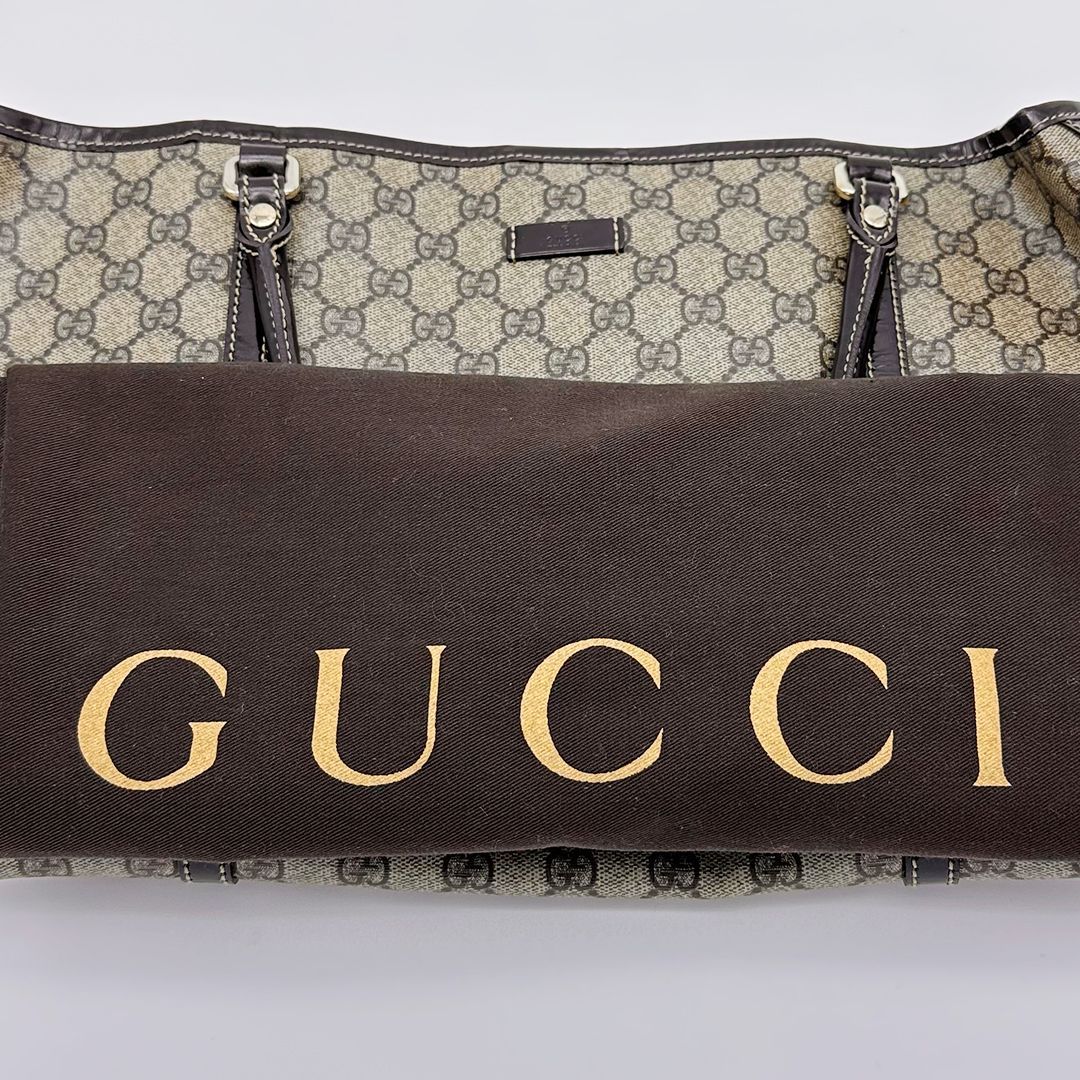 美品☆GUCCI グッチ☆ GGスプリーム ☆PVCレザー トートバッグ - メルカリ