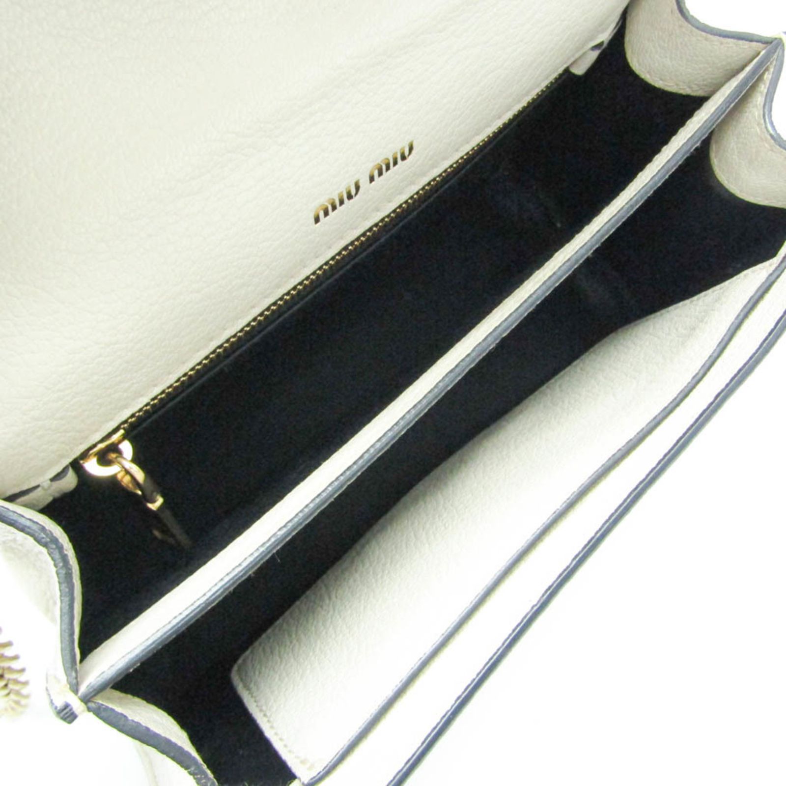 ミュウミュウ(Miu Miu) レディース レザー ショルダーバッグ オフ