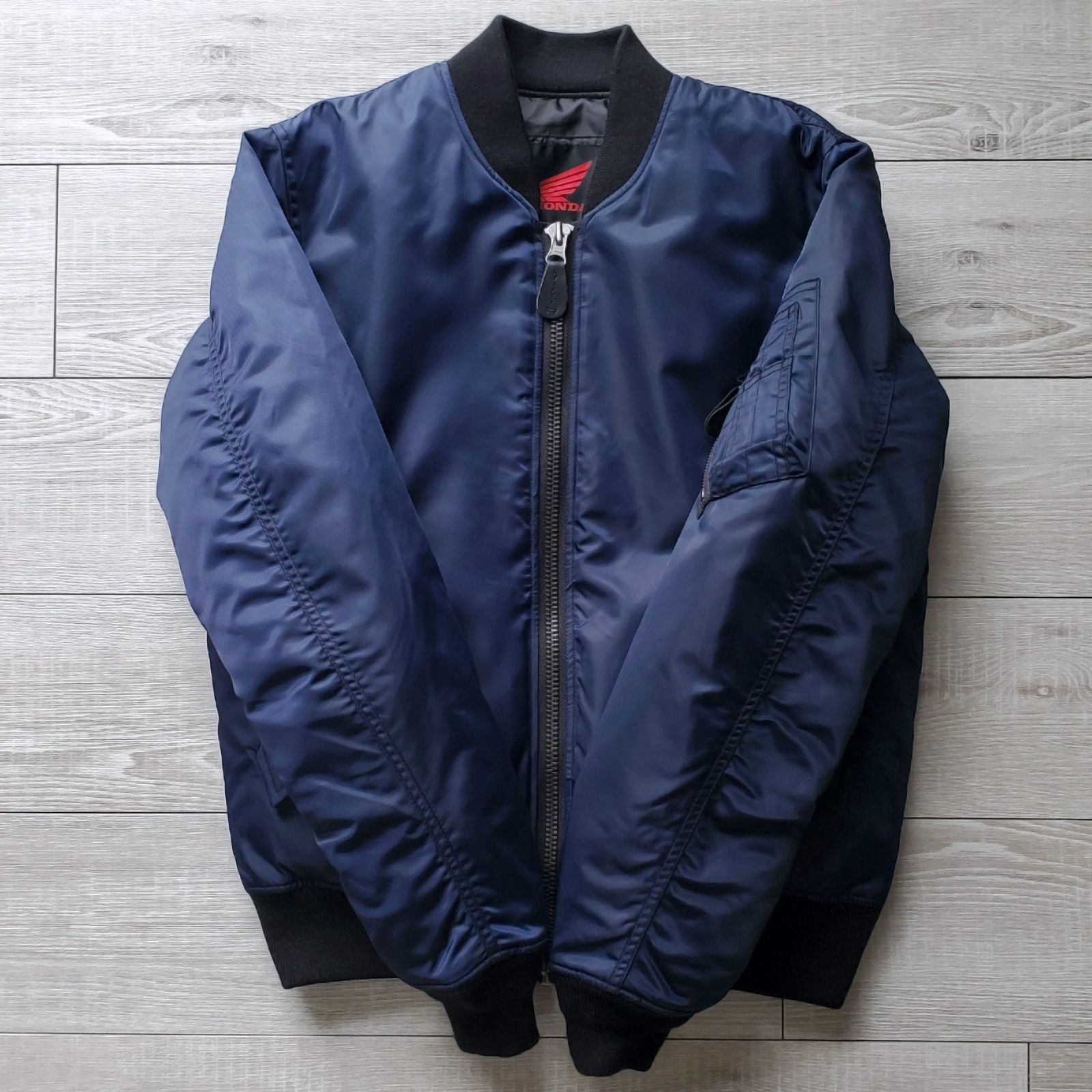 AVIREX×HONDA アヴィレックス ホンダ□美品 廃版 2017年 MA-1 RIDING