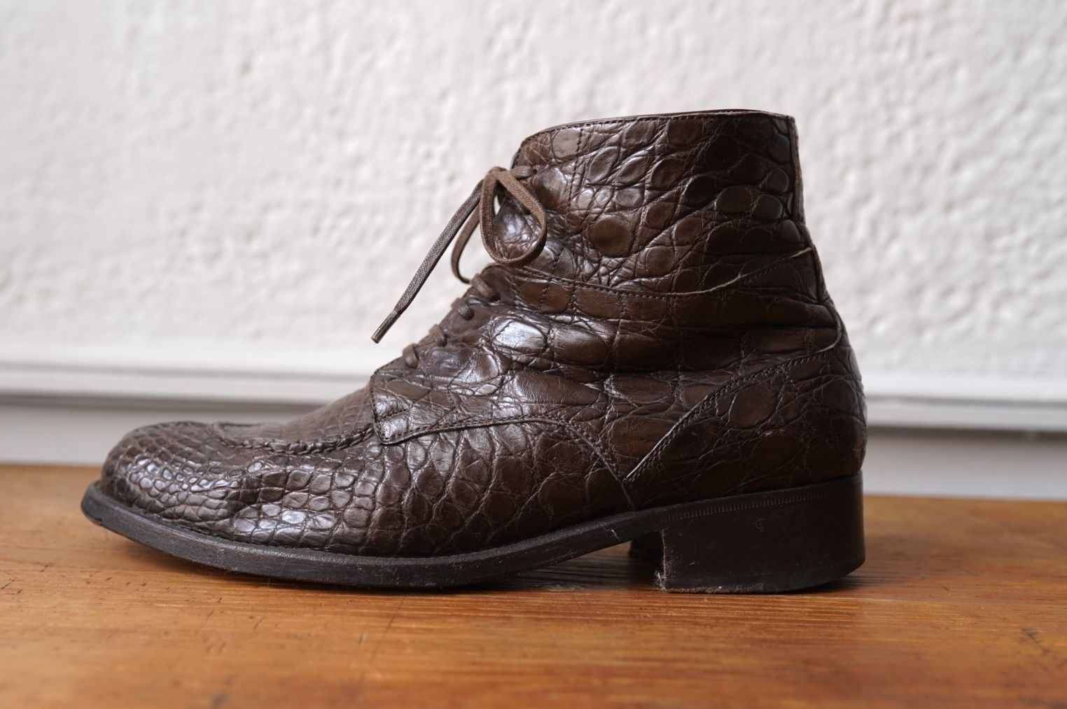 Karena/U クロコダイルレザーUチップシューズ 40 ブラウン / Le