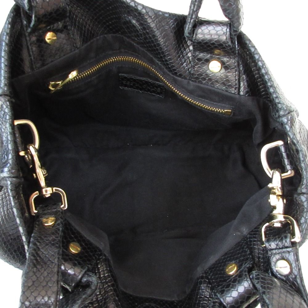 良品 See By Chloe シーバイクロエ パイソン型押し レザー 2WAY  