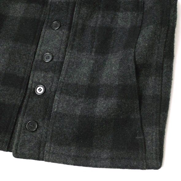 FILSON フィルソン アメリカ製 00s Mackinaw Wool Vest 20P マッキノーウールベスト 38 CHARCOAL/BLACK ジレ チェック MADE IN USA ヴィンテージ トップス g15488