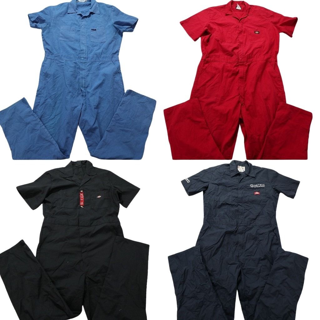 USA製 Dickies デニムオーバーオール/サロペット/古着/W40L30 Dickies