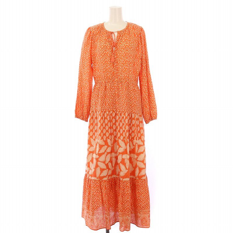 新品 SARA MALLIKA サラマリカ LEAF PRINT GATHER Sara mallika COTTON LEAF CUTWORK GATHER DRESS (サラマリカ