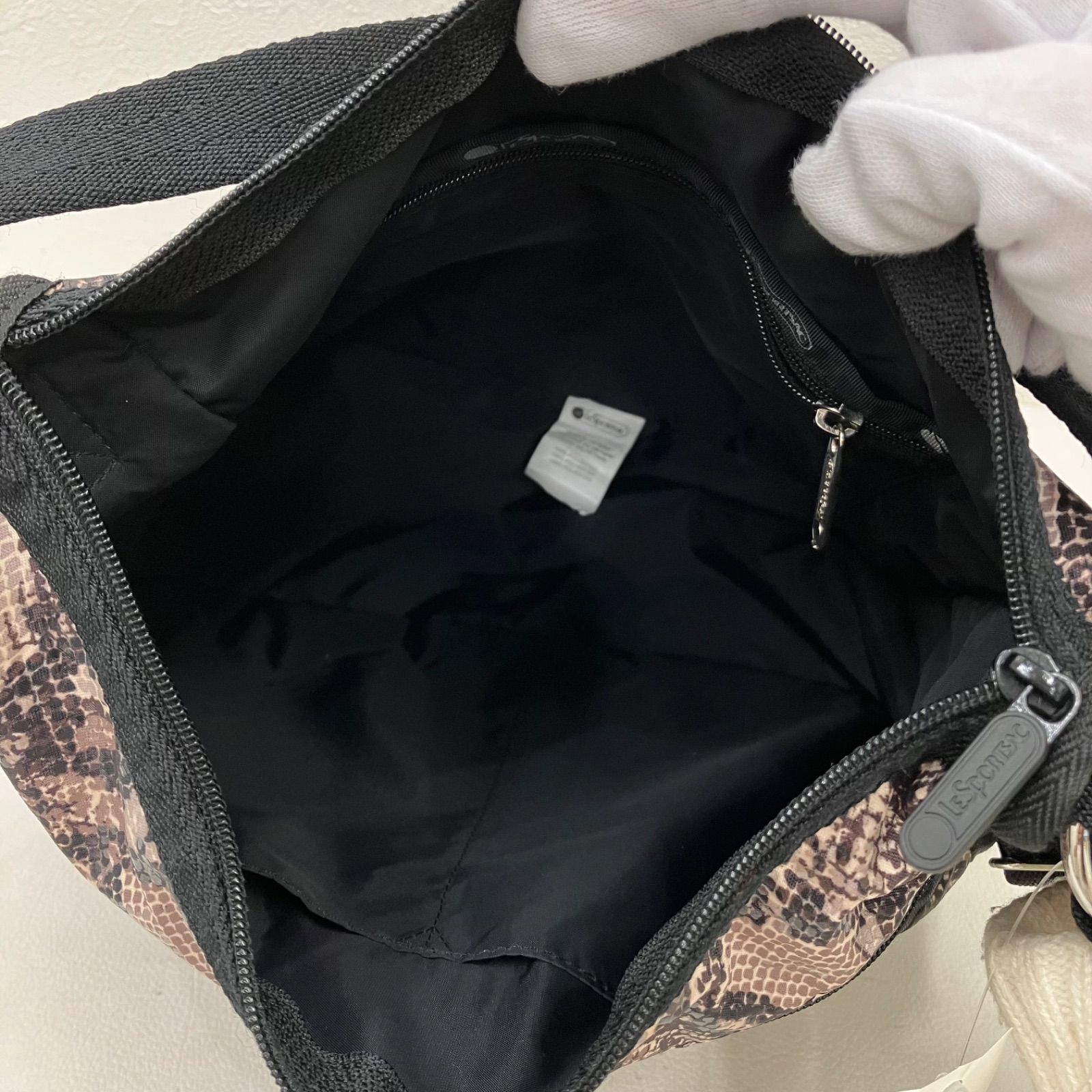 2789　レスポートサック　2wayバッグ　パイソン　極美品 4659 LeSportsac レスポートサック 2way ショルダーバッグ パイソン柄