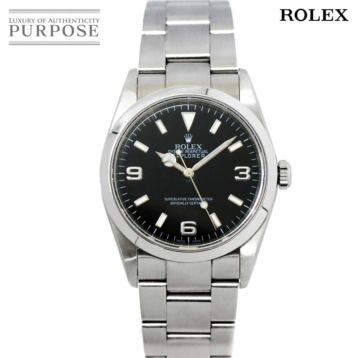 ロレックス ROLEX エクスプローラ1 114270 Z番 メンズ 腕時計 ブラック 文字盤 オートマ 自動巻き ウォッチ Explorer 1  90212999 - メルカリ