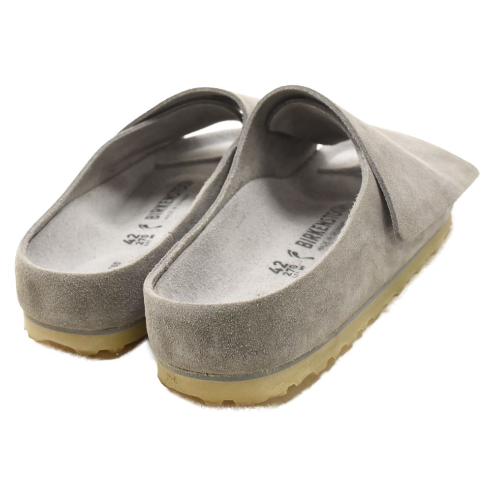 FEAR OF GOD フィアオブゴッド ×BIRKENSTOCK Los Feliz フィアオブゴッド ビルケンシュトック ベルクロストラップ スウェード サンダル 1024765 グレー FEAR OF GOD (フィアオブゴッド) ×BIRKENSTOCK Los Feliz フィアオブ