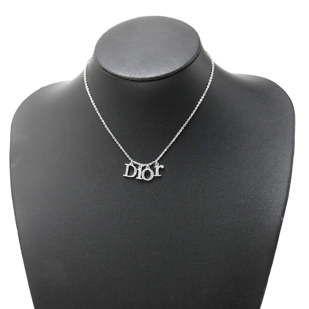 Dior クリスタルネックレス □美品□Dior ディオール ネックレス クリスタル ラインストーン