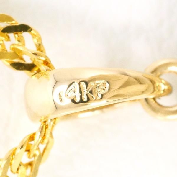 14K YG ネックレス necklace ボルダーオパール 総重量約3.5g 約41cm  