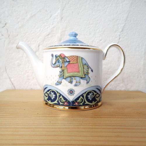 ウェッジウッド WEDGWOOD ブルーエレファント ティーポット