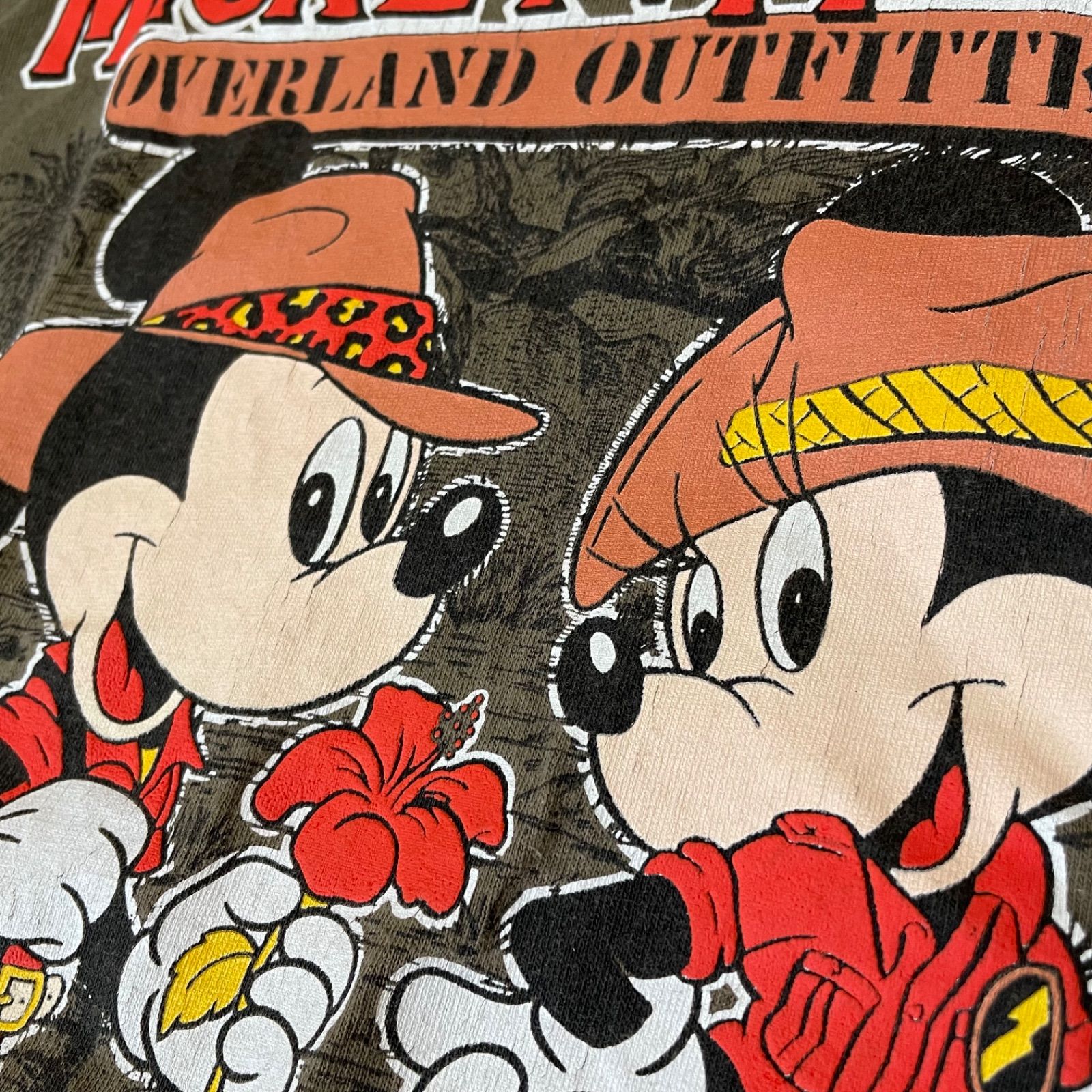 USA製 ヴィンテージ HAWAII MICKEY&MINNEY プリントTシャツ L オールド 